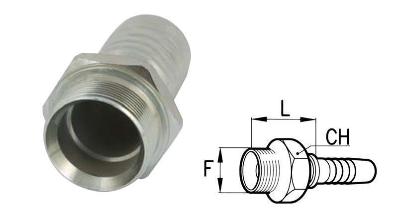 ХИДРАВЛИЧНА ВРЪЗКА BSP МЪЖКИ DN19-M30X1,5