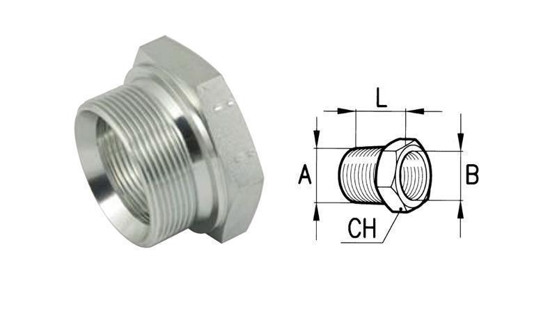 ADAPTATOR HIDRAULIC BĂRBATĂ-FEMEIE 1''-3/4''