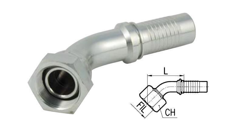 Хидравличен конектор DKOS 20 S женски ъгъл 45° DN16-M30x2
