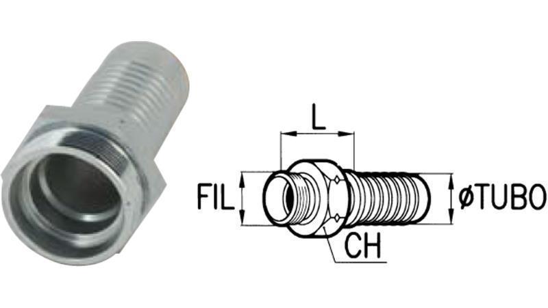 ХИДРАВЛИЧНА ВРЪЗКА CEL 18 L МЪЖКИ DN16-M26X1.5