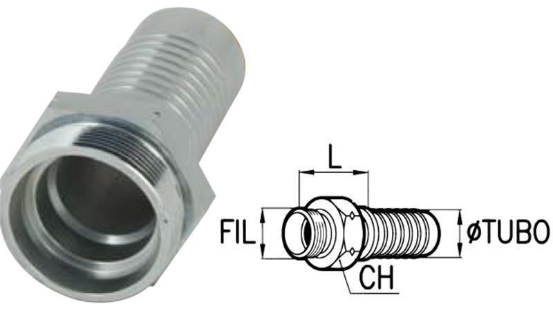 ХИДРАВЛИЧНА ВРЪЗКА CES 10 С МЪЖКИ DN10-M18X1,5