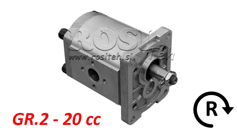HYDRAULICKÁ PUMPA GR.2 20 CC PRAVÁ - FLANGE