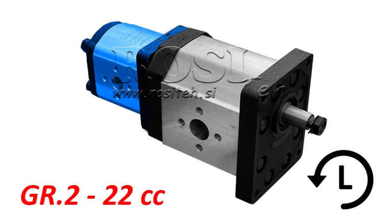 HYDRAULISK PUMP 20A22X201 ANDRA GR.2 22 CC VÄNSTER