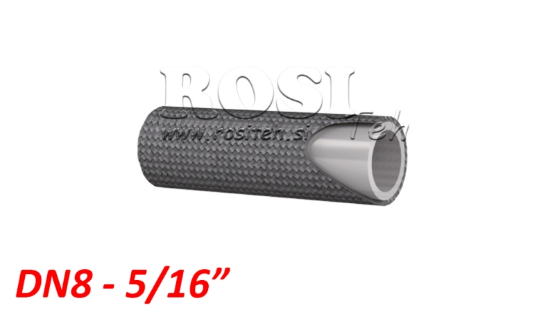 GŁADKI WĄŻ PTFE ODPORNY NA TEMPERATURĘ SAE100 R14 DN8 (5/16