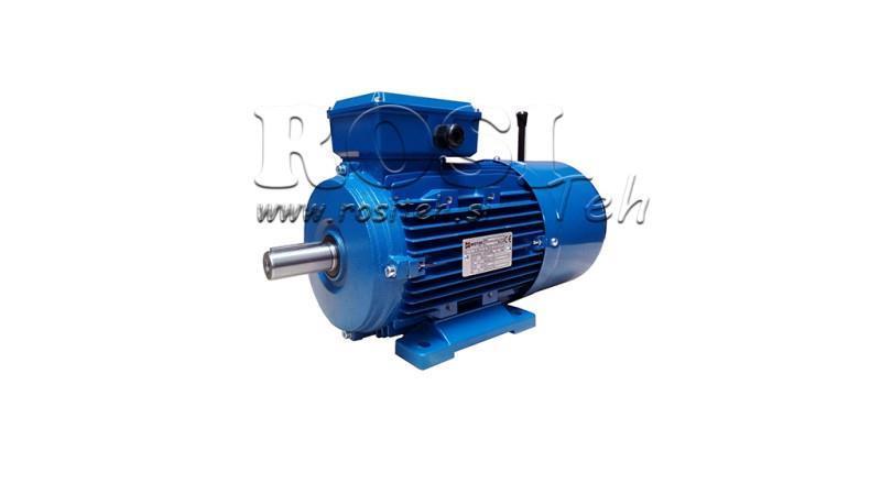 1.5kW-MOTOR ELECTRIC CU FRÂNĂ MSH 90L1-4_1400rpm 3Faze picioare-B3