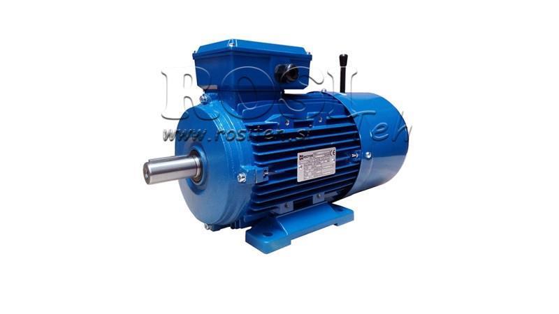 4kW-ΗΛΕΚΤΡΙΚΟΣ ΚΙΝΗΤΗΡΑΣ ΜΕ ΦΡΕΝΟ MSH100L3-4 4_1420rpm 3Φάση πόδια-B3
