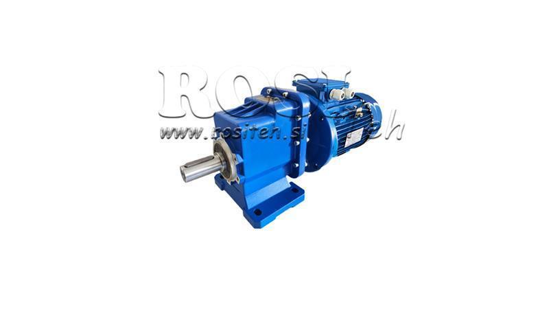 1Fáza 0.75kW-ELEKTRICKÝ MOTOR S ERC02 REDUKTOROM MS80 57rpm