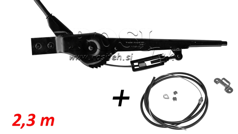 ŤAHANÁ PÁKA RUČNEJ BRZDY PRÍVESU SADA S OCELOVOU DRŽOU 2,3met