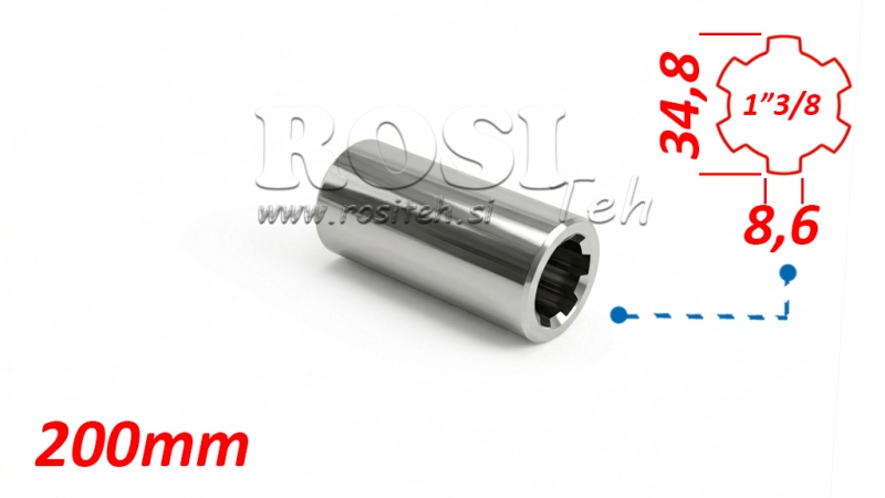 BUSH DE ADAPTADOR P.T.O. 1”3/8 L=200