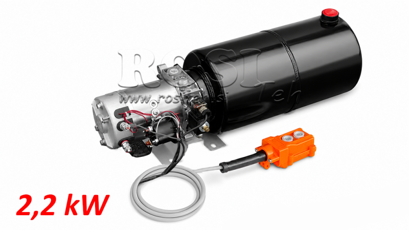 MINI HYDRAULISCH KRACHTPAKKET 24V DC - 2.2kW = 2.1cc - 12 lit