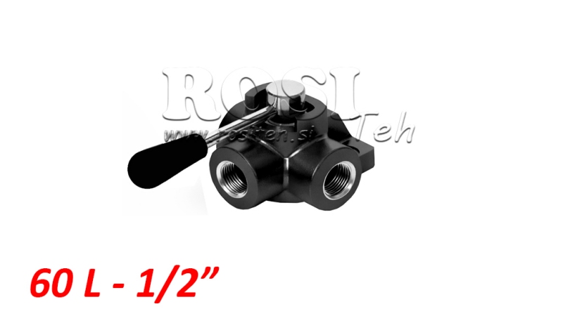 ROČNI 3 POTNI VENTIL DF 1/2 - 60lit