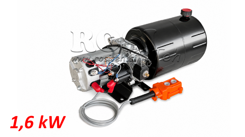 MINI AGGREGATO CILINDRICO 12V DC - 1,6kW = 2,1cc - 8 lit - montaggio unidirezionale (metallico)
