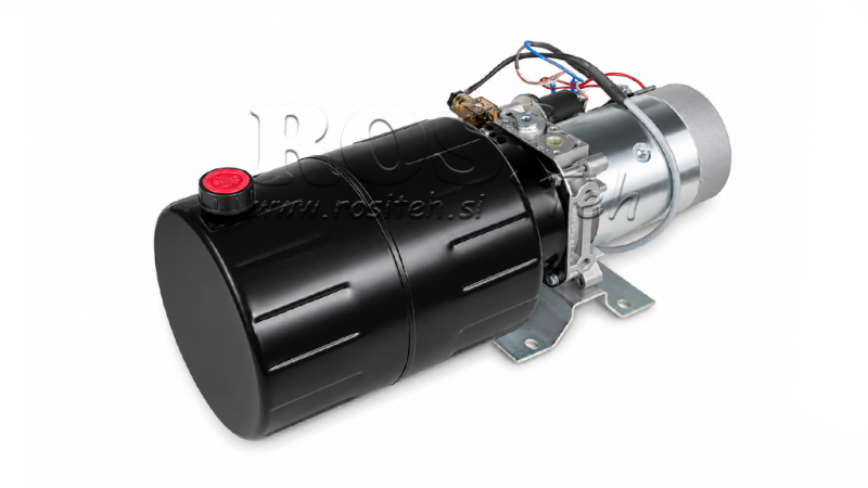 МИНИ ХИДРАВЛИЧЕН POWER-PACK 24V DC - 2.2kW = 2.1cc - 8 литра - еднофазно сглобяване (метал)