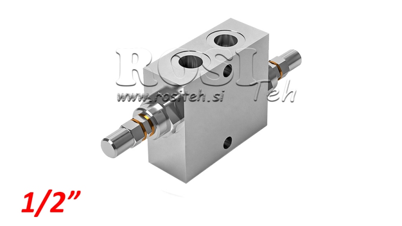 HIDRAVLIČNI REGULATOR PRITISKA DVOJNI VAU 1/2 10-180 BAR