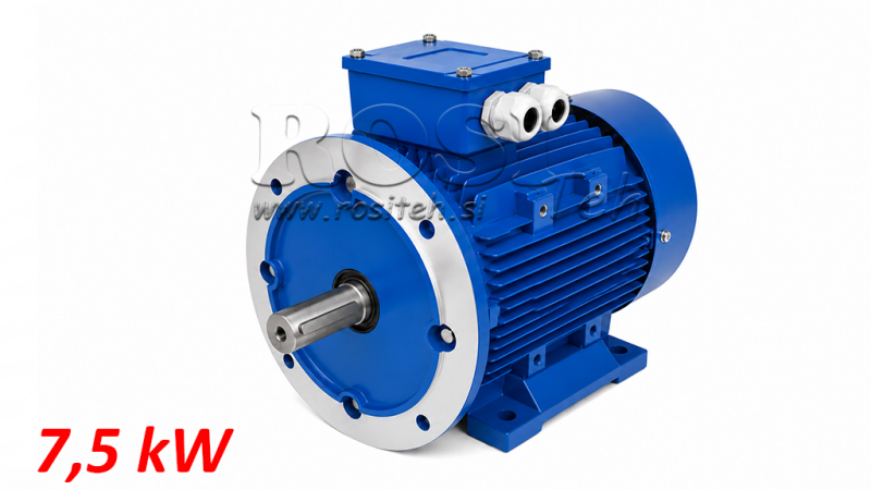 7.5KW-ΗΛΕΚΤΡΙΚΟΣ ΚΙΝΗΤΗΡΑΣ MS132M-4_1450RPM 3ΦΑΣΙΚΟΣ ΠΟΔΙΑ+FLANGE-B3B5