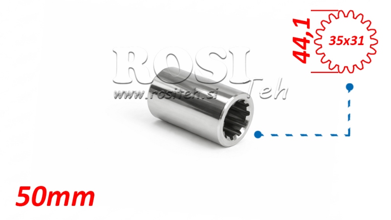 P.T.O. ЗЪБНО Колело 35X31 18 ЗЪБА D48 L50