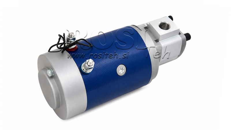 ХИДРАВЛИЧНА ПОМПА АСЕМБЛИ ГР.1 + ЕЛЕКТРИЧЕСКИ МОТОР 12V 1.6KW = 2.5CC - 6.6LИТ