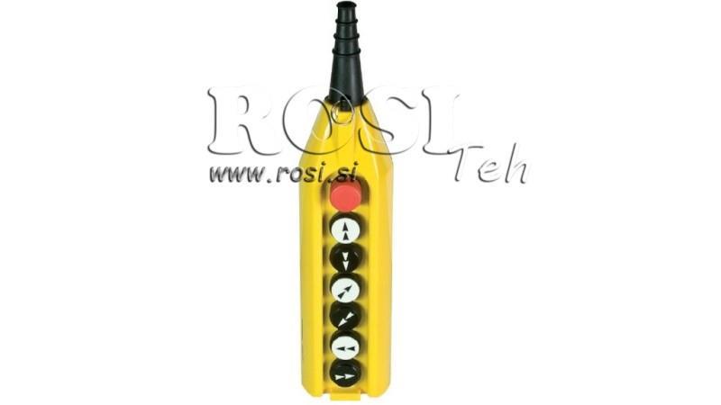 DIŠTANČNÝ SPÍNAČ SADA 6 TLAČIDIEL V KRYTE BEZ KÁBLA