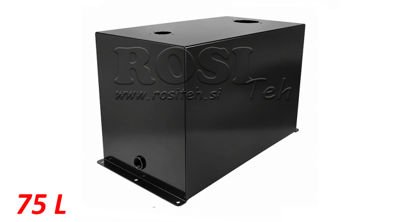 REZERVAR METALNI 75 LITRI KOCKA 400x355x600mm PRIPREMA ZA POVRATNI FILTER