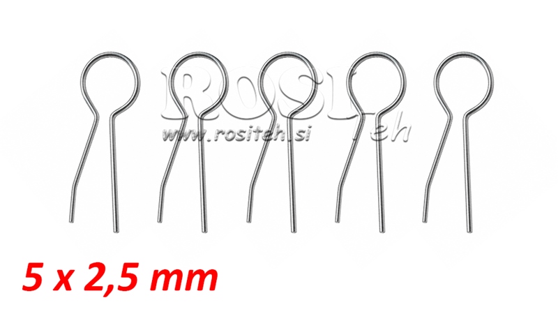 НАБОР ОТ СИГУРНИ СЪЕДИНИТЕЛИ 5X2.5 (5БР)