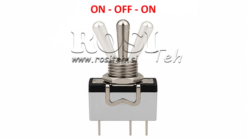 ЕЛЕКТРИЧЕСКИ ПРЕКЛЮЧВАТЕЛ ON-OFF-ON 10A