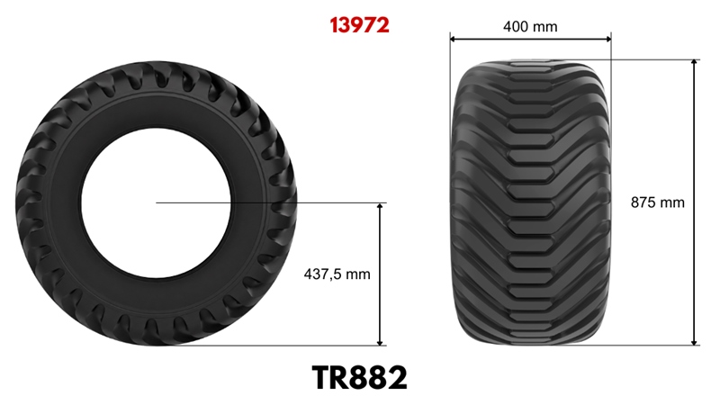 400/60-15,5 ГУМА TR882 (16 PR) С ДЖАНТА 13,00 x 15,5