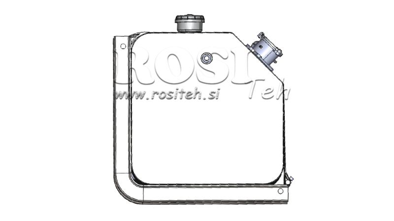 METALLTANK TOP 150 Lit 600x600x500mm