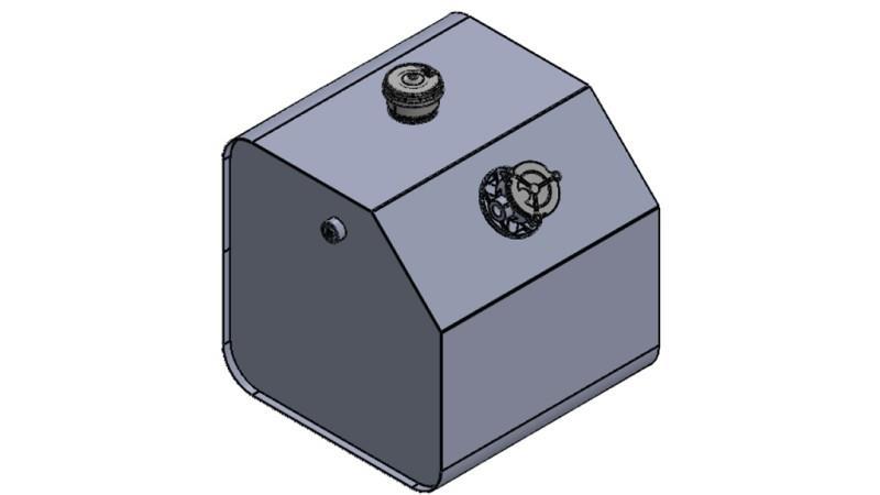ΜΕΤΑΛΛΙΚΗ ΔΕΞΑΜΕΝΗ ΚΑΠΑΚΙ 150 Λίτρα 600x600x500mm