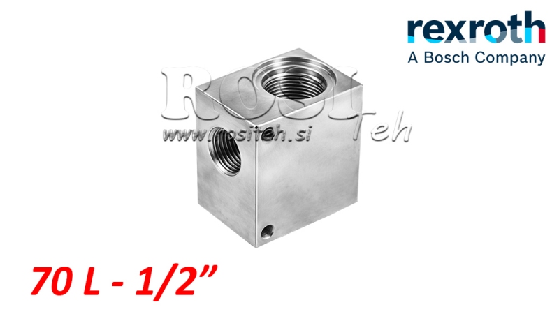 КОРПУС ЗА 2-ПЪТЕН ХИДРАВЛИЧЕН КЛАПАН REXROTH 1/2 70-ЛИТ