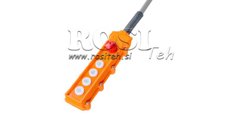 DIAĽKOVÝ SPÍNAČ SET 4 TLAČIDLÁ + NOUZOVÉ VYPNUTIE V PUZDRE S KÁBLOM