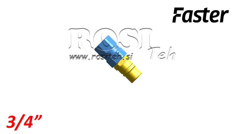 МЪЖКА БЪРЗА ВРЪЗКА ЗА MULTI-FASTER 3/4 ПОДВИЖНА ЧАСТ