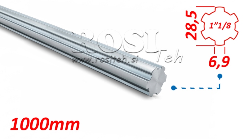 KARDANSKA UTORNA GRED 1-1/8 (1000 mm)