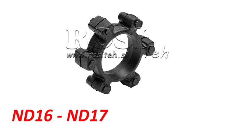 ЗВЕЗДООБРАЗЕН СЪЕДИНИТЕЛ ЗА ГУМЕН ВЛОЖКА ND16-ND17 (74mm)