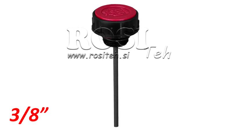 WTYK 3/8 Z NIVOJNYM PRĘTEM I ZAWOREM WENTYLACYJNYM