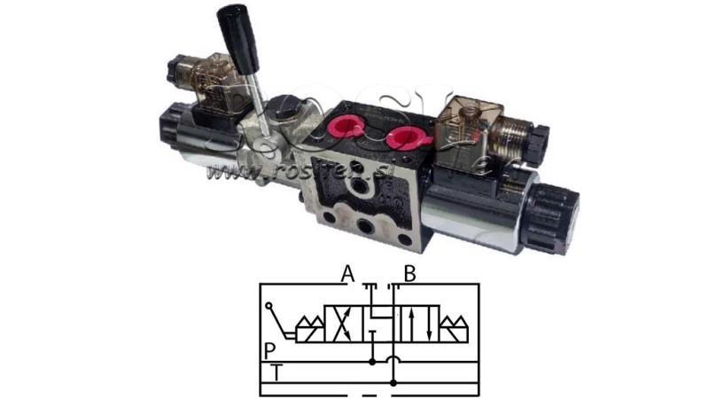 HYDRAULINEN MANUAALINEN JA ELEKTROMAGNETTINEN VENTTIILI YEAT-KOKOONPANO 12V N6