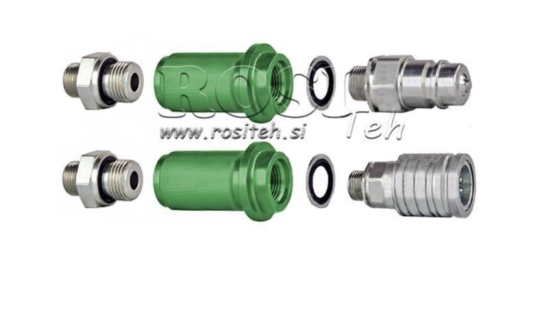 ДРЪЖКА ЗА БЪРЗА СВЪРЗВАЩА МУФА С МАРКИРОВКА M22-1/2 ЗЕЛЕНА