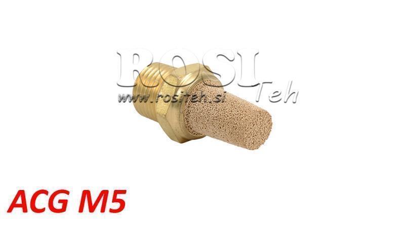 SILENȚIOS PNEUMATIC DIN BRONZ ACG M5 ÎNALT