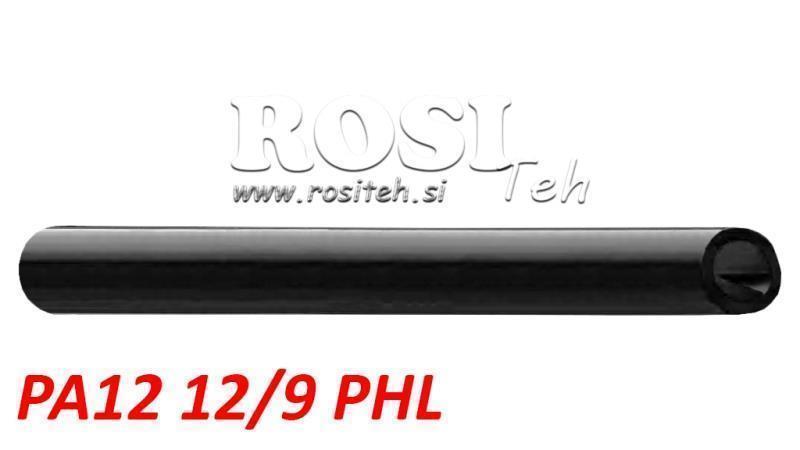 PA 12/9 PA12PHL ČIERNA VZDUCHOVÁ RÚRA POLYAMID DIN74324
