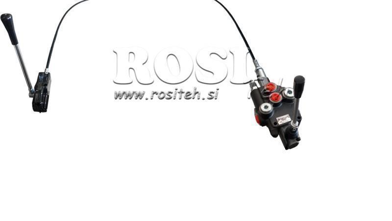 JOYSTICK DVOJITÁ RÚČKA 3 m HYDRAULICKÝ VENTIL 1xP40 litrov