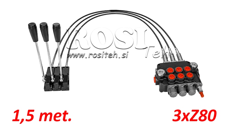 KIT 3xZ80 + JOYSTICK 1 ПОЗИЦИЯ L1500