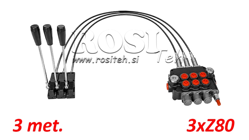 KIT 3xZ80 + JOYSTICK 1 ПОЗИЦИЯ L3000