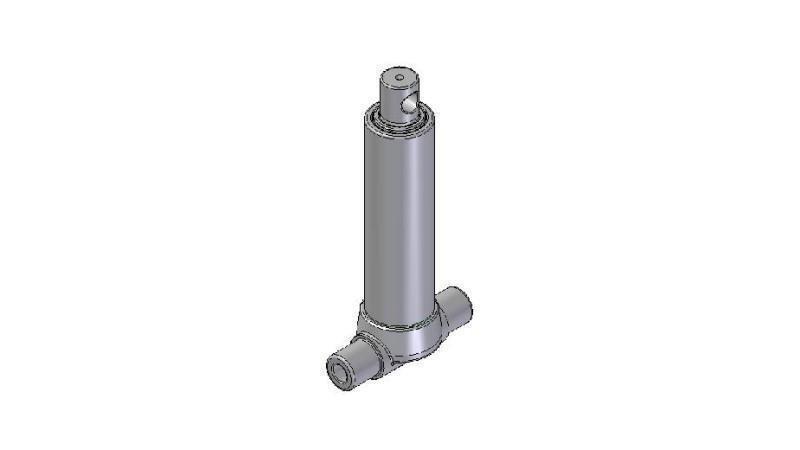 2520F -TELESCOPIC CYLINDER INFERIOR – OTWÓR 2 ETAPY SKOK 455 ŚREDNICA 80