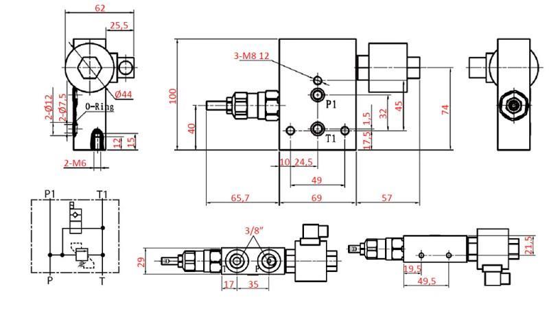 ВХОДЕН СЕГМЕНТ БАЙПАС С БЕЗОПАСНОСТ ЗА YEAT-ОТСТРАНЯЕМА ВЕНТИЛ 12V