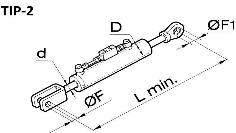 bara de tracțiune hidraulică-case-ih 80/40min.585 tip(1) fi 26/44