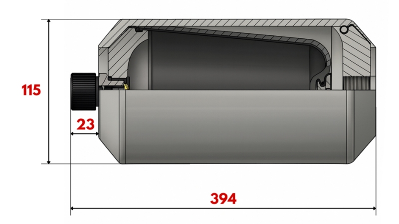 HYDRAULICKÝ AKUMULÁTOR 2,8 LIT - M18x1,5