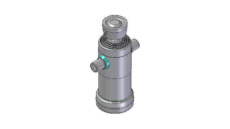 3042S - TELESCOPISK CYLINDER STANDARD/BOLL 4 STEG SLAG 830 DIAMETER 124
