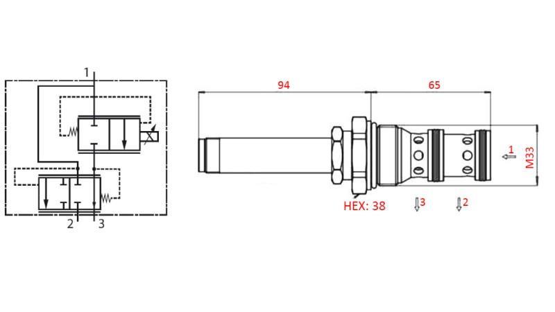 ΒΑΛΒΙΔΑ ΤΡΙΩΝ ΔΙΑΔΡΟΜΩΝ M33 - 270bar - 80lit