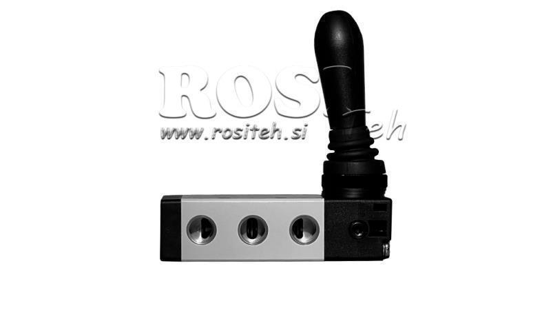 ΠΝΕΥΜΑΤΙΚΗ ΧΕΙΡΟΚΙΝΗ ΒΑΛΒΙΔΑ 5/3 3/8 PRT-1053-ARV ΕΠΙΣΤΡΟΦΗ ΜΕ ΕΛΑΤΗΡΙΟ