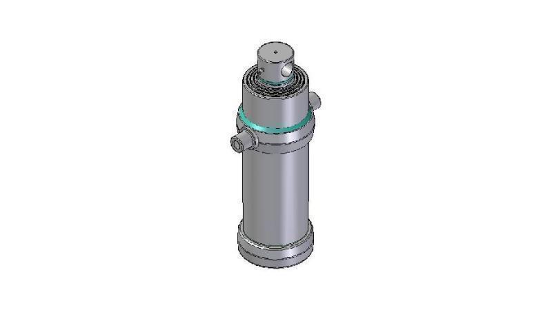 4049F - TELESCOPISK CYLINDER STANDARD/HÅL 4 STEG SLAG 2510 FI 190