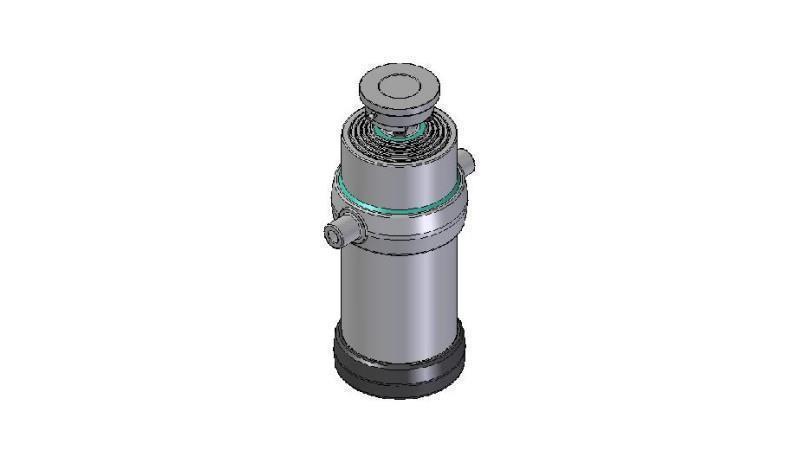 5034S - TELESCOPIC CYLINDER STANDARD/BALL 5 STAGES STROKE 2050 DIAMETER 215